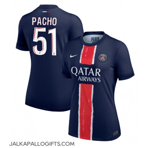 Paris Saint-Germain Willian Pacho #51 Kotipaita Naiset 2024-25 Lyhythihainen